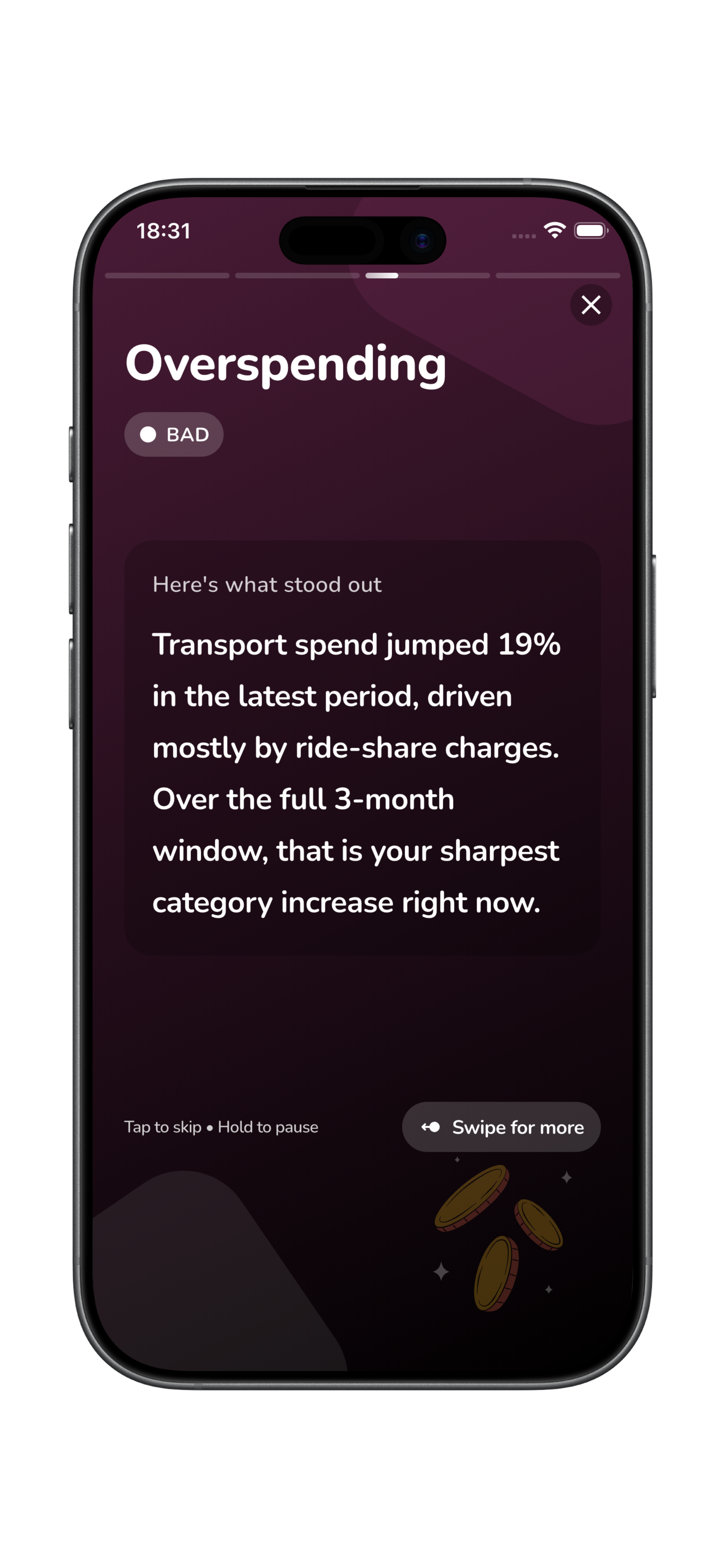 BudgetGo insights preview